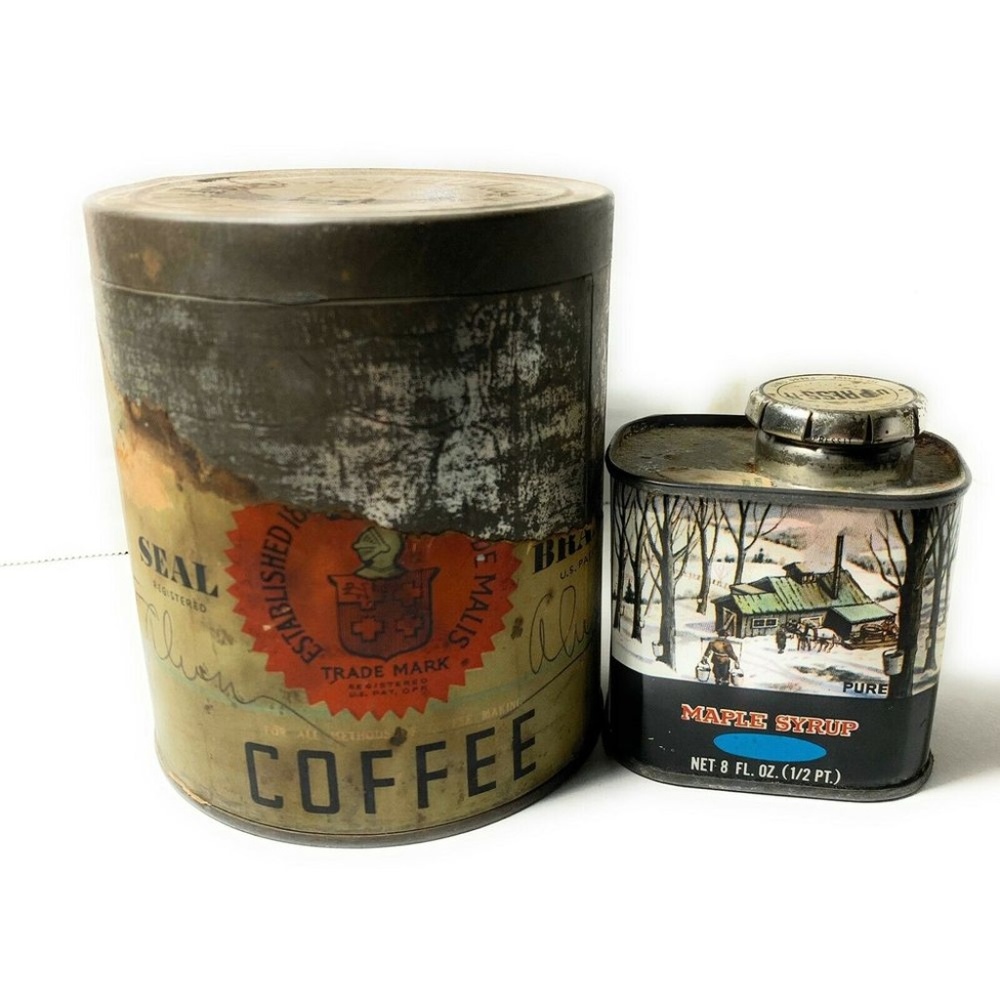 1902 Chase & Sanborn Seal Brand Coffee Maple Tin